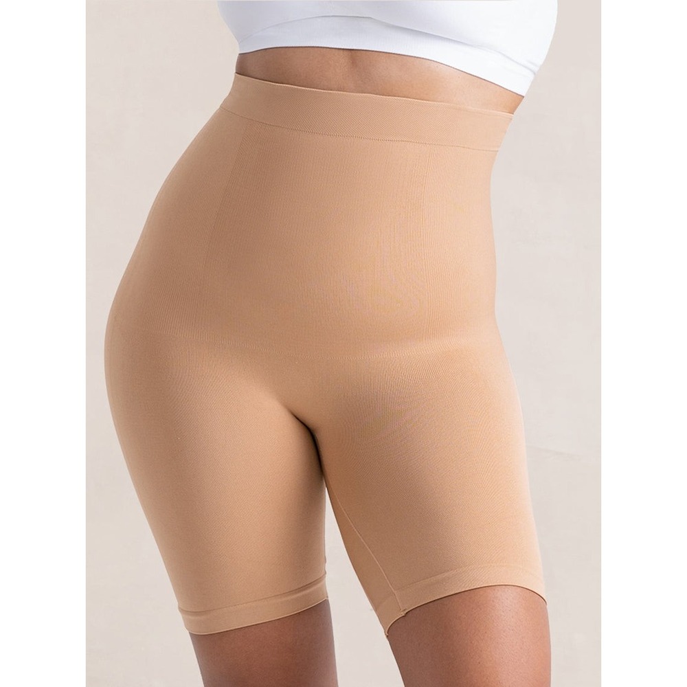 Shapermint Essentials High-Waisted Shaper Shorts Sand Beige 55021 XL XXL NWT‎